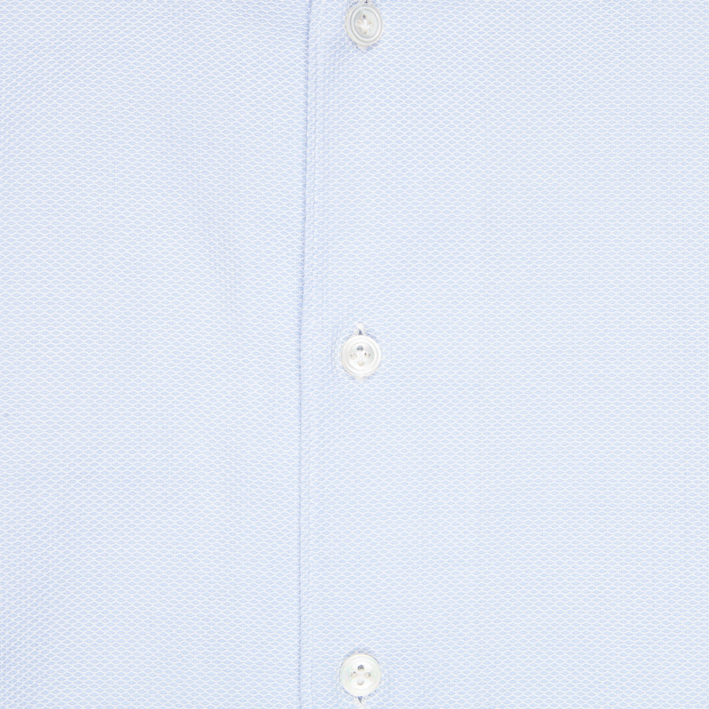 Finamore Milano Shirt Ustica collar Giro Inghlese blu