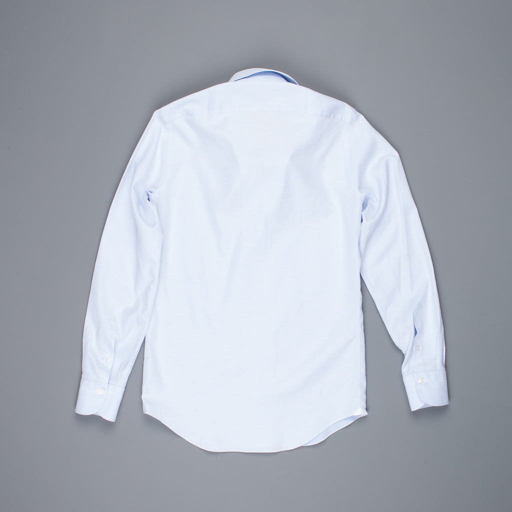 Finamore Milano Shirt Ustica collar Giro Inghlese blu
