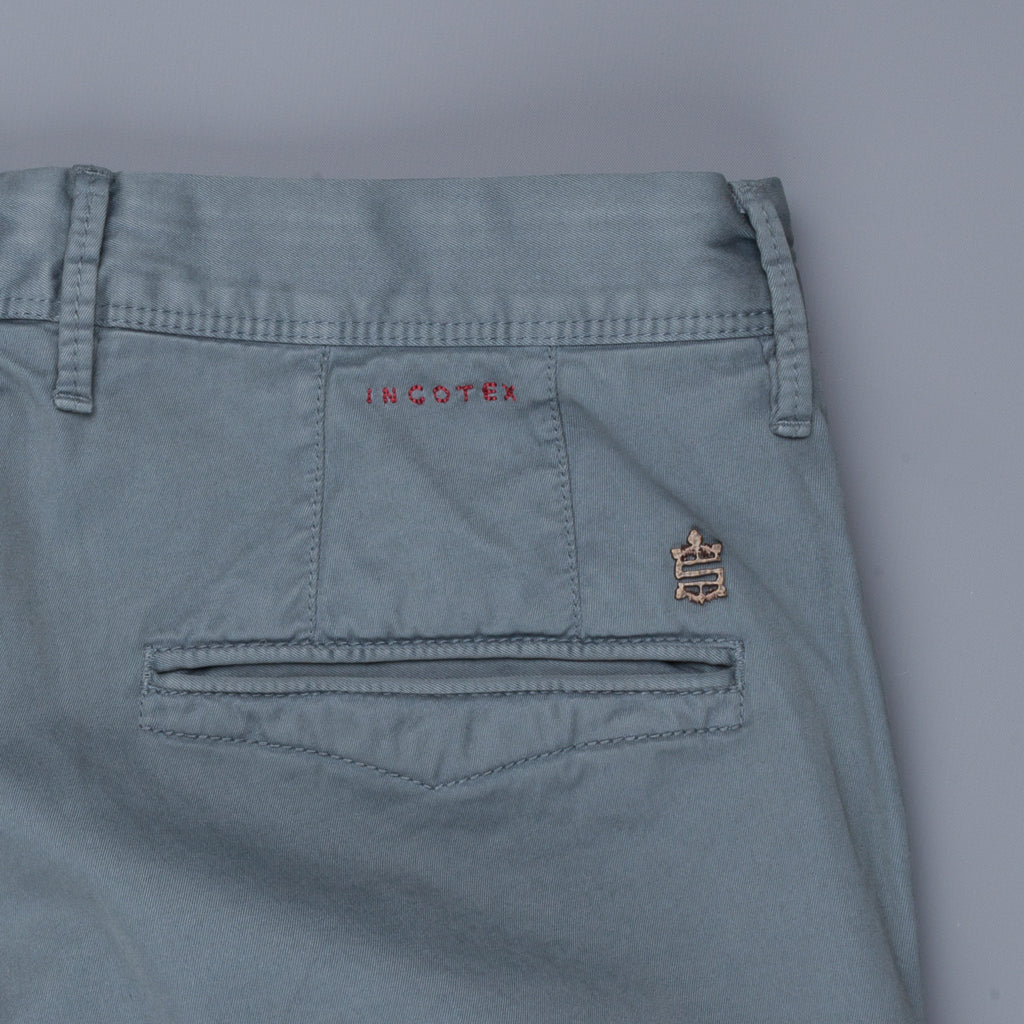 Incotex Slacks Model 100 Blu Medio