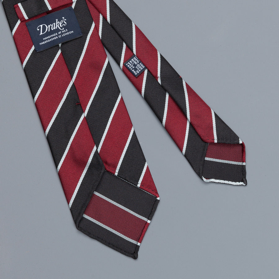 Drakes super repp Regimental tie Eton Vikings
