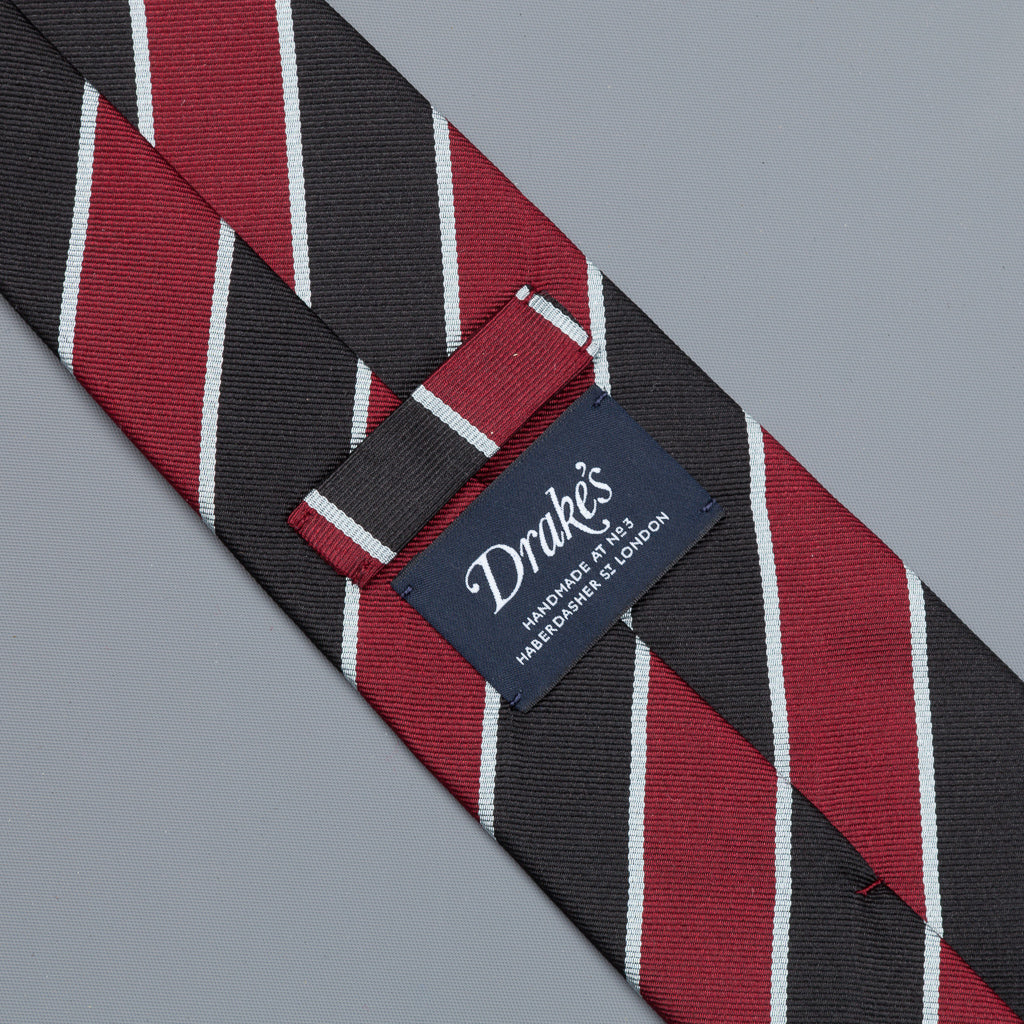 Drakes super repp Regimental tie Eton Vikings
