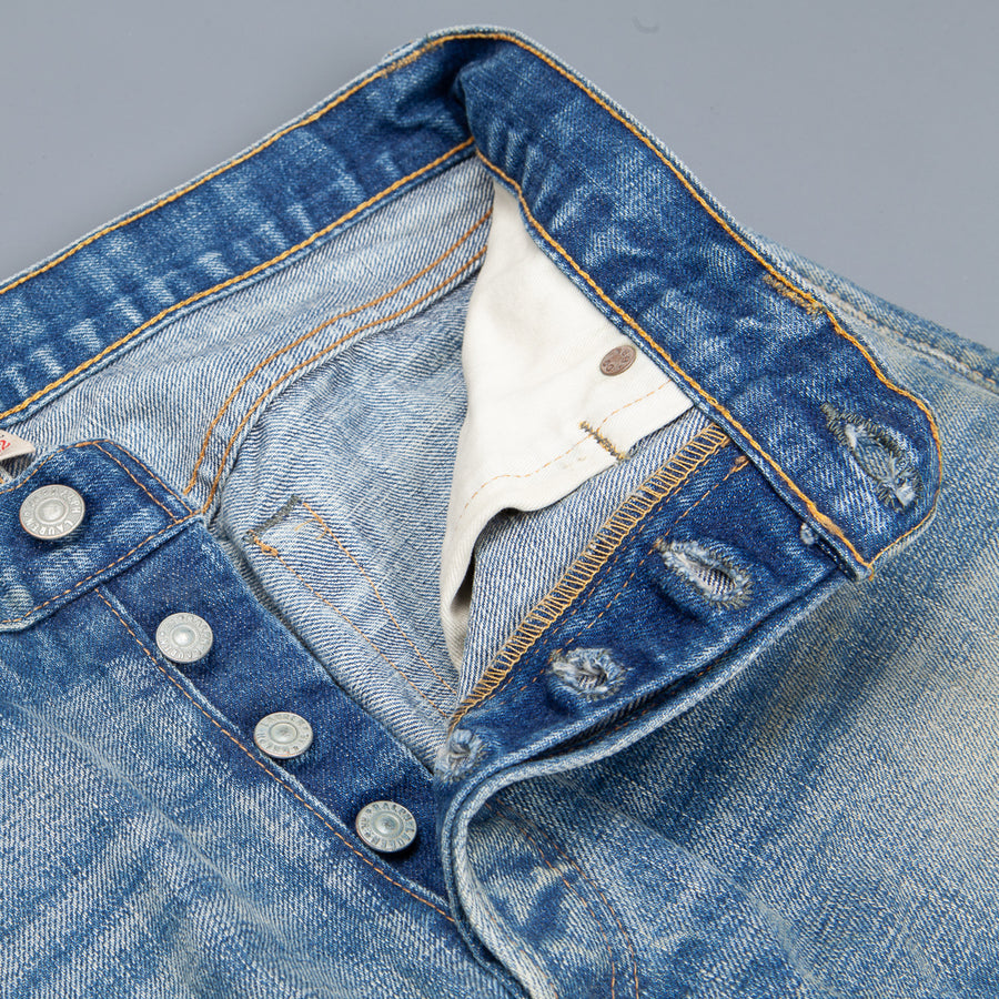 RRL Low Straight 5 pocket denims East west Stallings wash