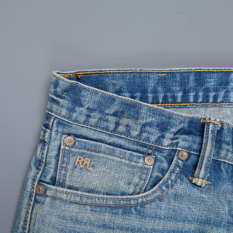 RRL Low Straight 5 pocket denims East west Stallings wash