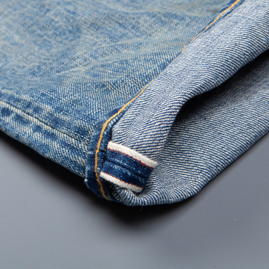 RRL Low Straight 5 pocket denims East west Stallings wash