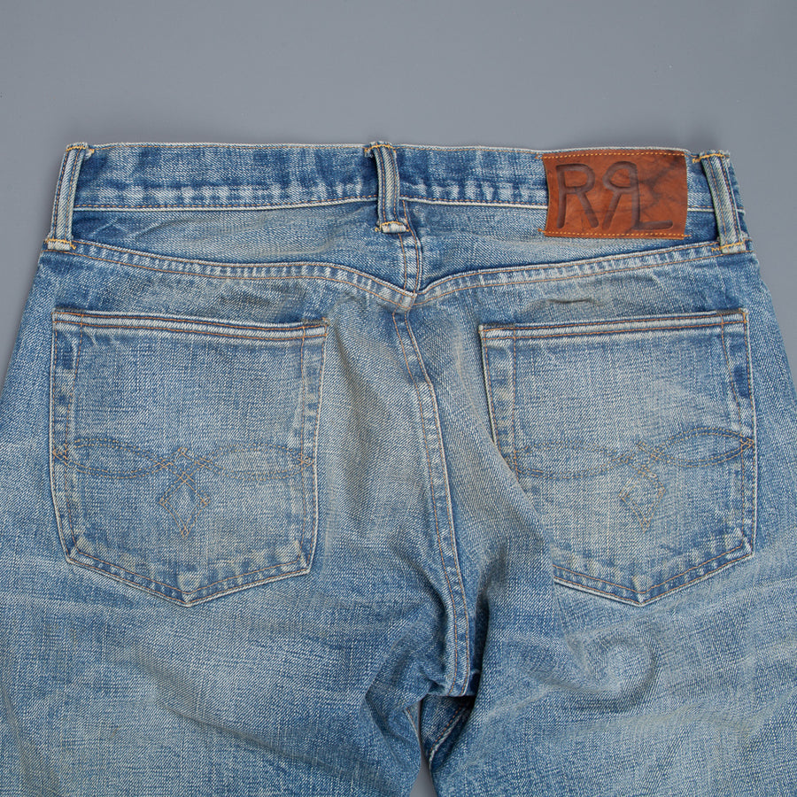 RRL Low Straight 5 pocket denims East west Stallings wash