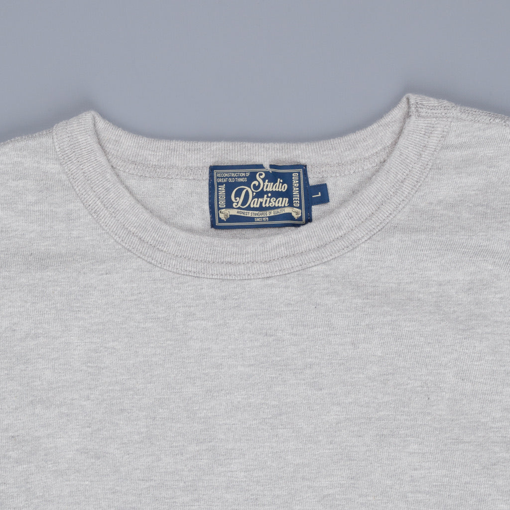 Studio D'Artisan 9938 Suvin Gold Loopwheel LS Tee Grey
