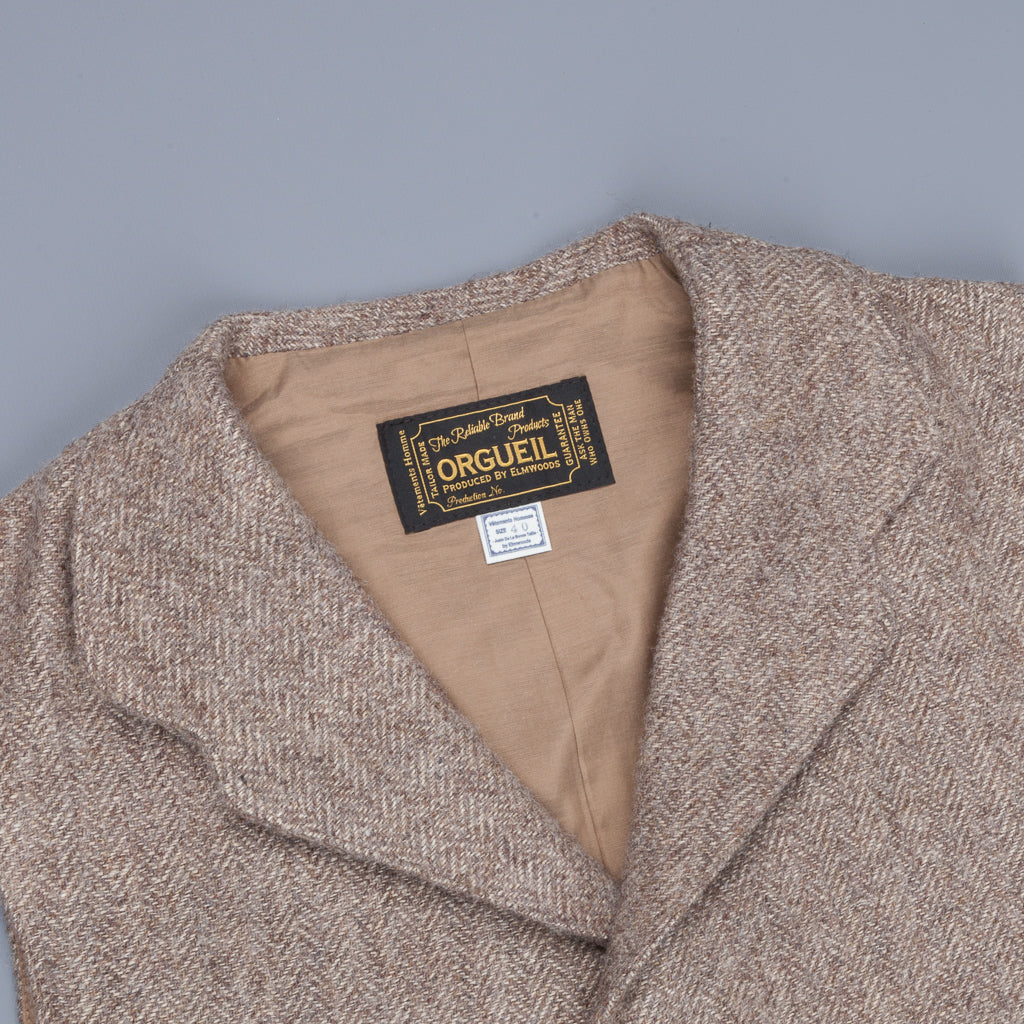 Orgueil Or-4143 Herringbone Gillet Brown
