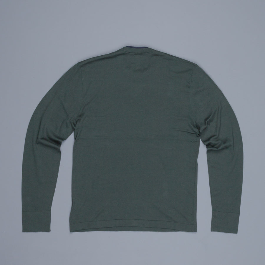 James Perse Fine Gauge Cotton Double Neckband Sweater sea week