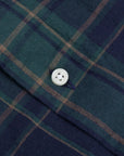 Gitman Vintage Button Down Shirt Madras Navy Holly Green