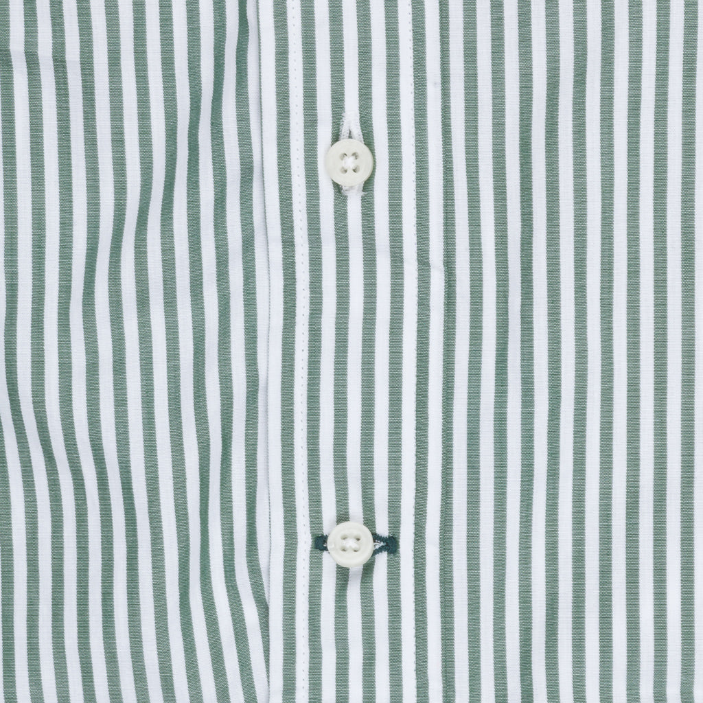 Gitman Vintage x Frans Boone Japanese woven bengal stripe green