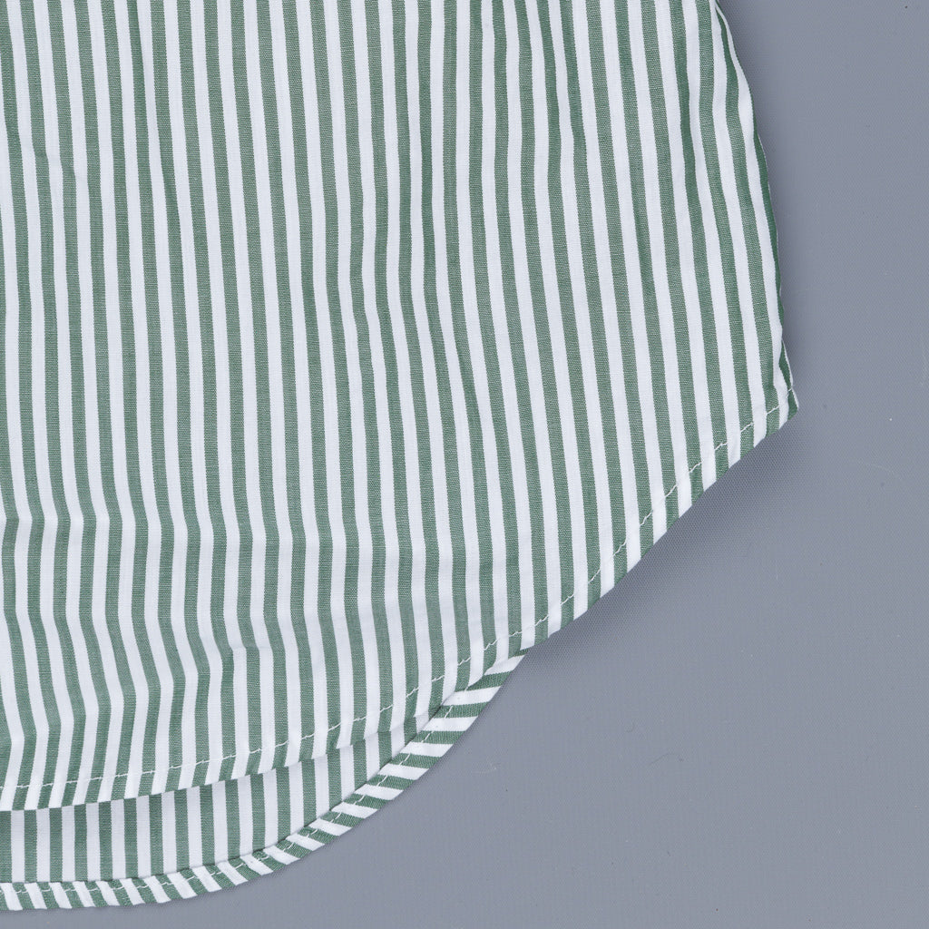 Gitman Vintage x Frans Boone Japanese woven bengal stripe green