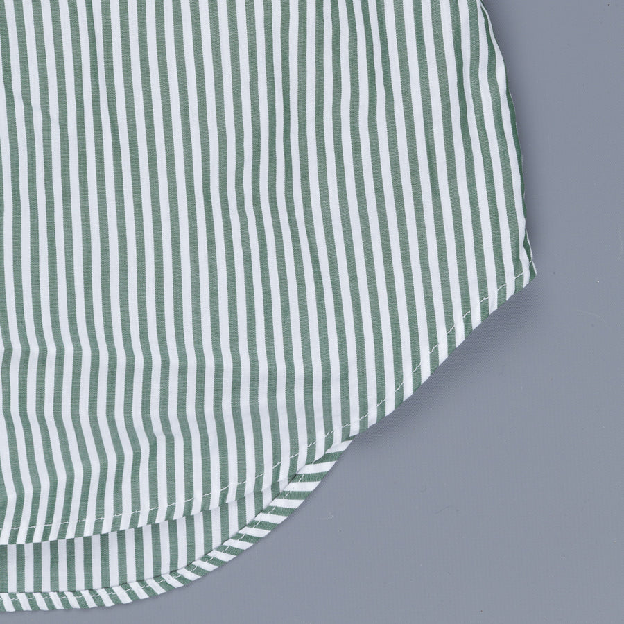 Gitman Vintage x Frans Boone Japanese woven bengal stripe green
