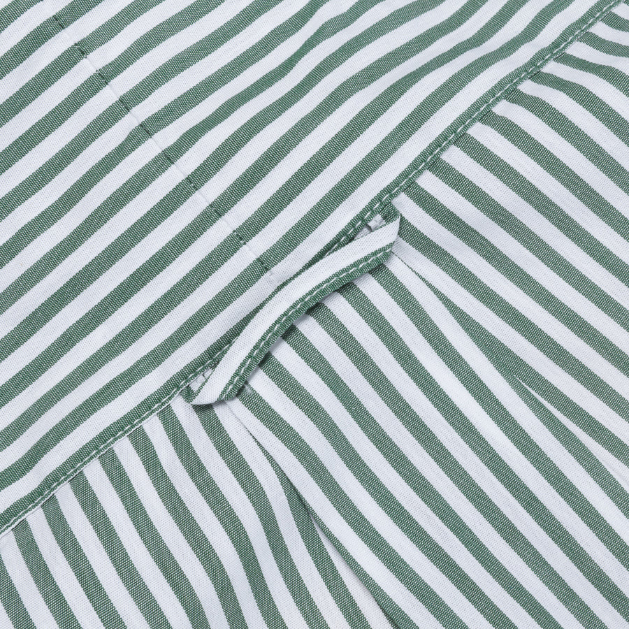 Gitman Vintage x Frans Boone Japanese woven bengal stripe green