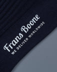 Frans Boone X Pantherella Vale Socks 100% Fil d'Ecosse / Cotton lisle  Navy