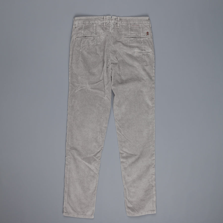 Incotex Model 1ST601 Velvet Corduroy Grigio Chiaro