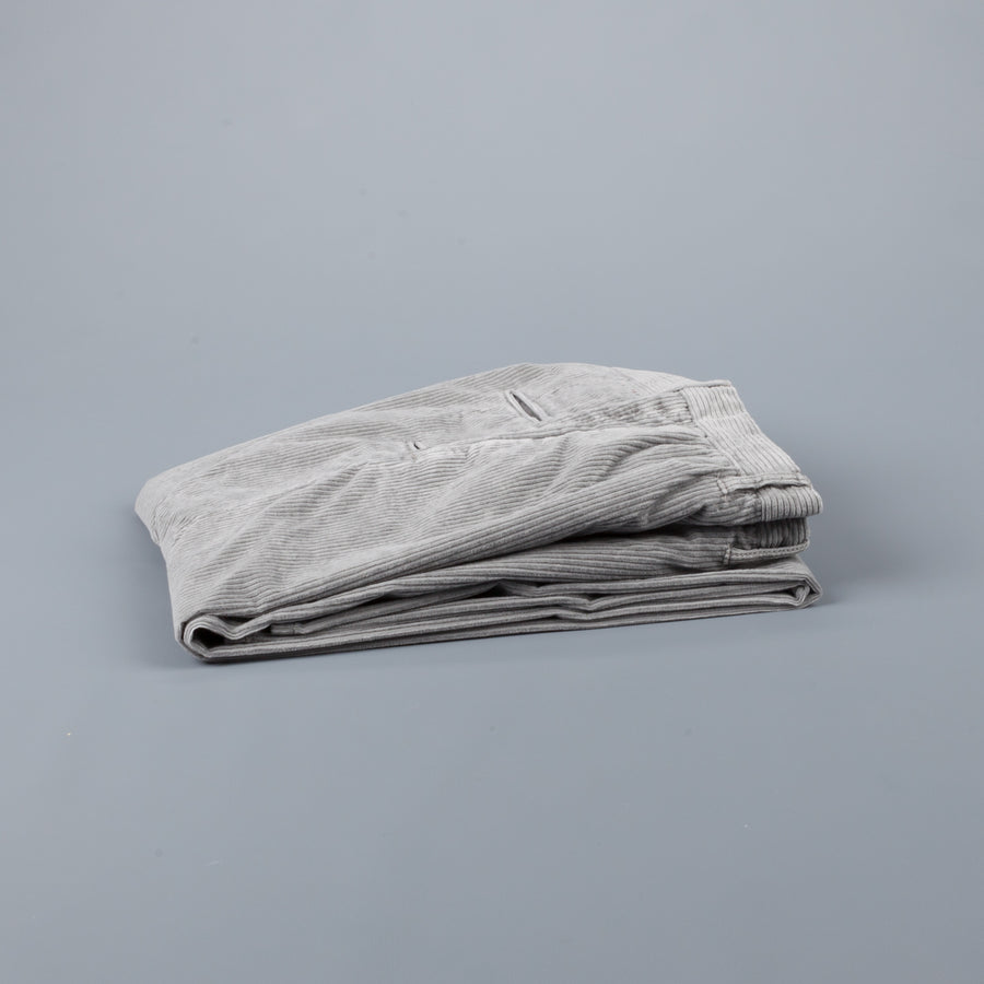 Incotex Model 1ST601 Velvet Corduroy Grigio Chiaro