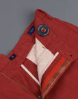 Incotex Model 30 Slim fit Short Brick Red Frans Boone Exclusive