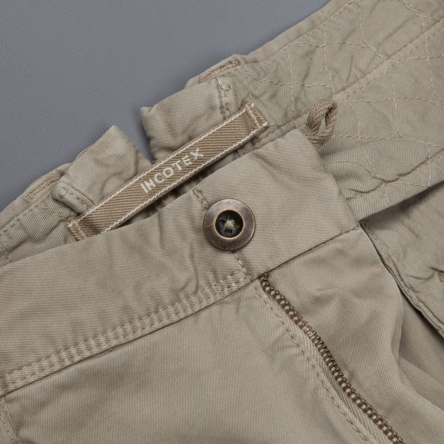 Incotex Slacks 1st603 Stretch Chino Verde Marcio Chiaro