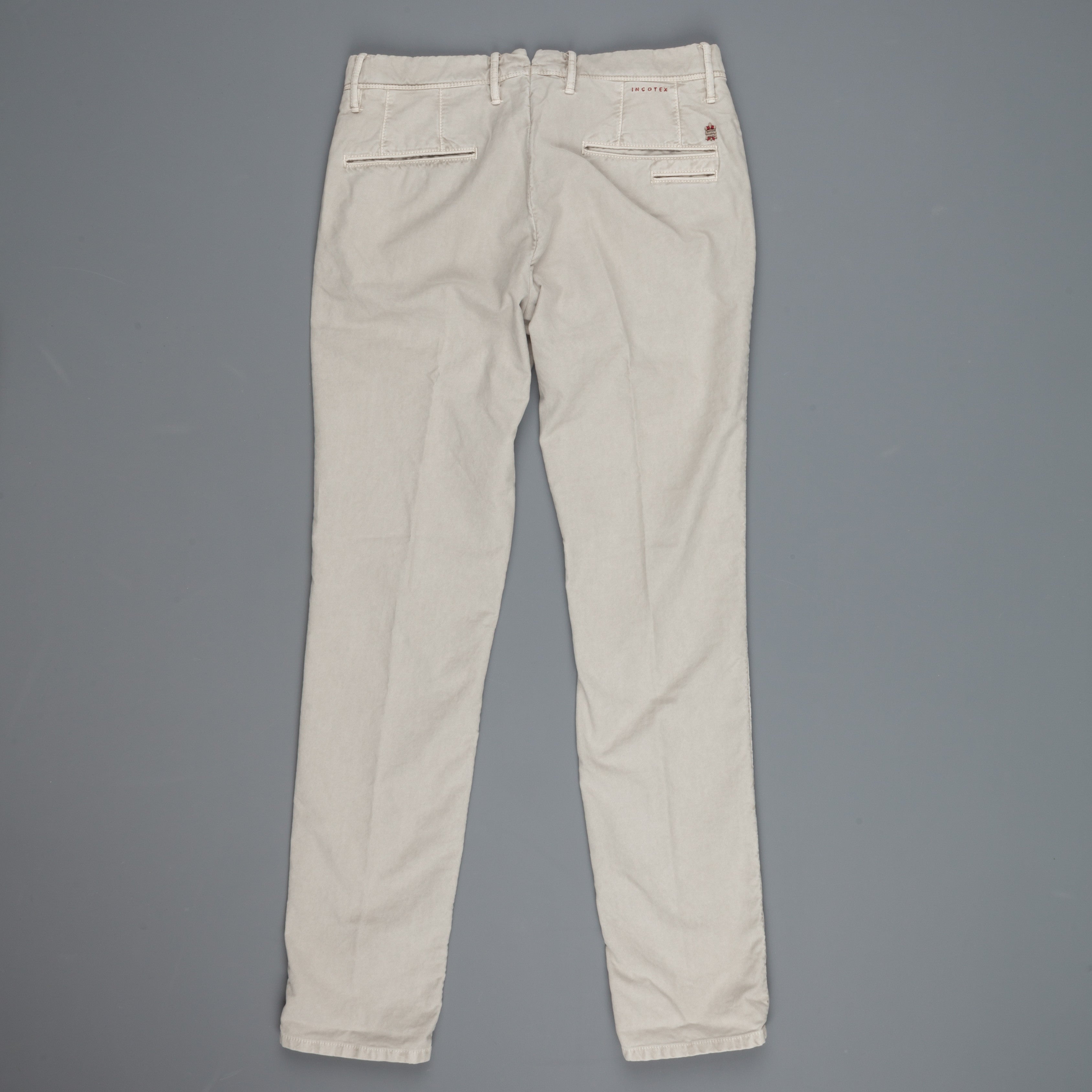 Incotex Slacks skinfit model 1ST619 cotton stretch Grigio Chiaro