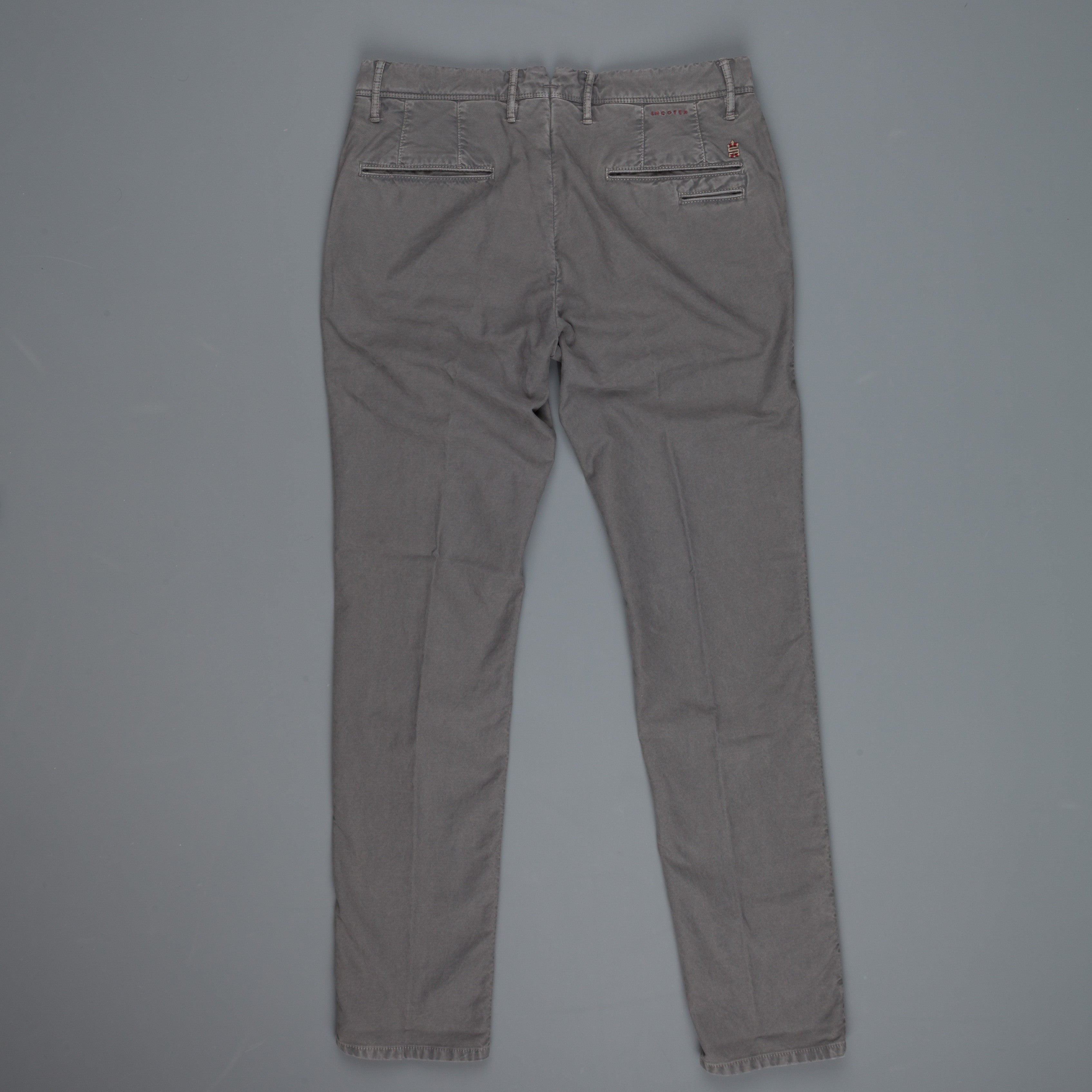 Incotex Slacks skinfit model 1ST619  cotton stretch Grigio Scuro