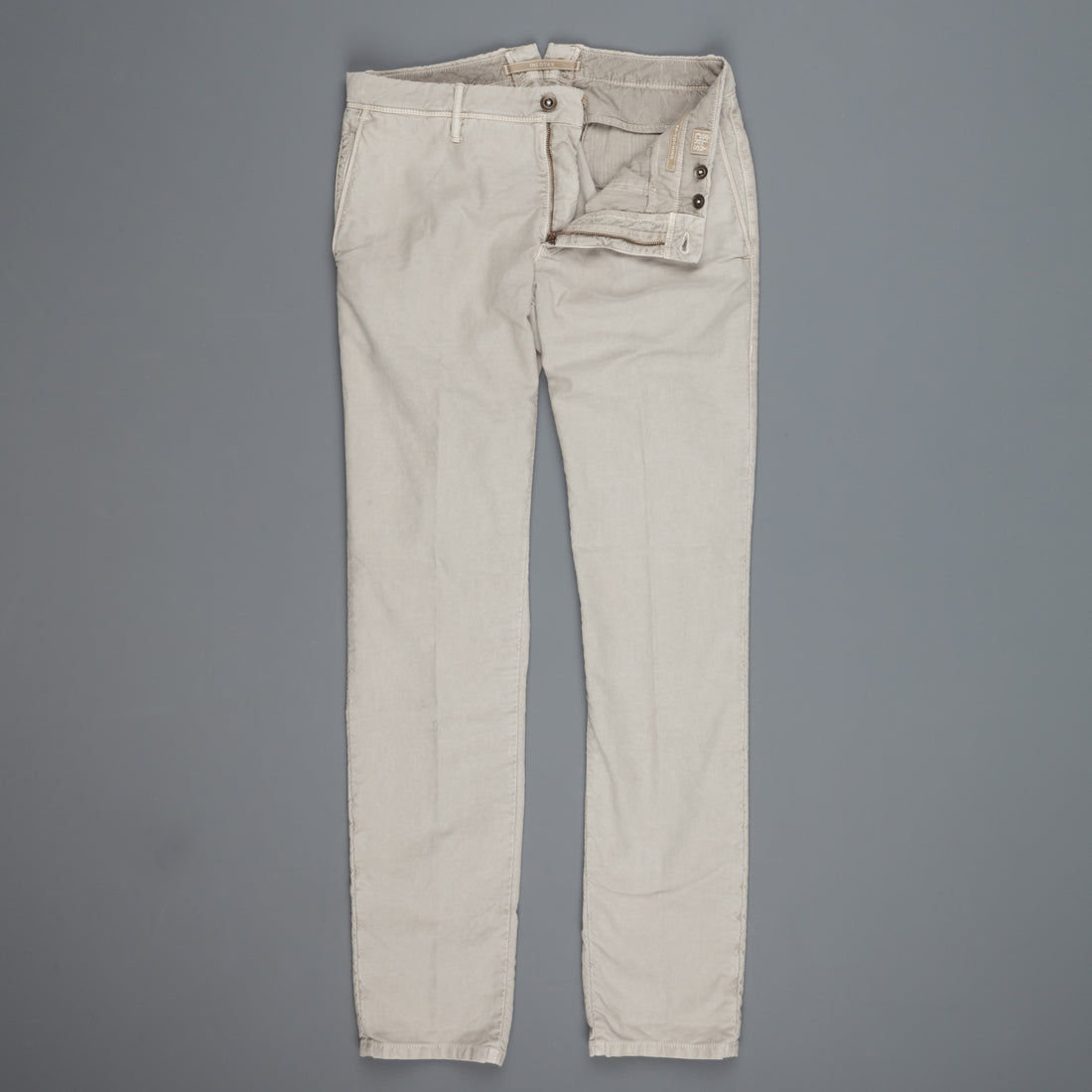 Incotex Slacks skinfit model 1ST619 cotton stretch Grigio Chiaro