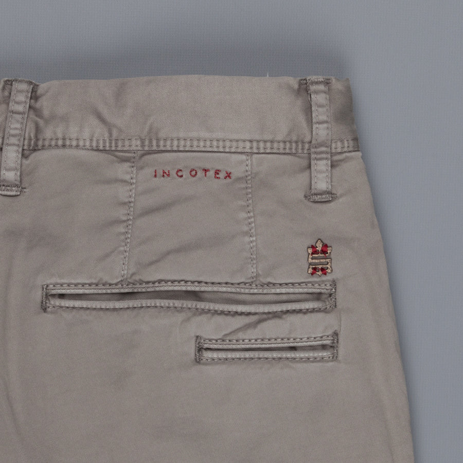 Incotex Slacks 1st619X Stretch Chino Grigio Chiaro