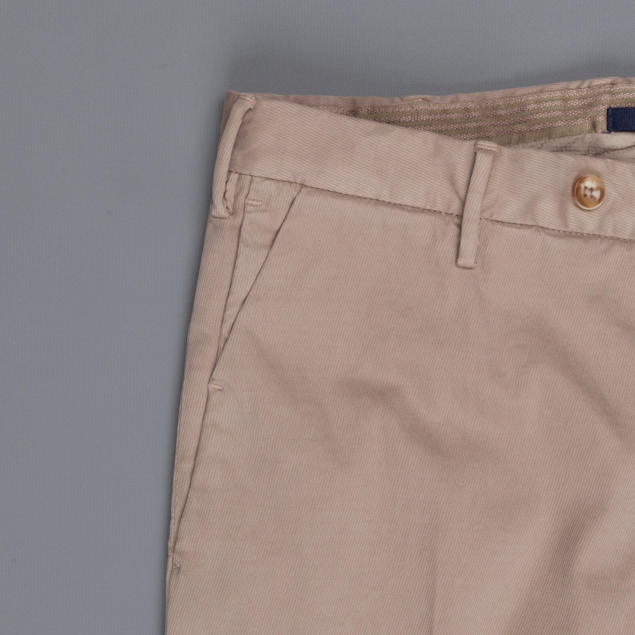 Incotex Venezia model 16 tapered fit trico chino pants brown
