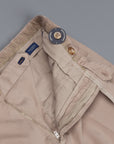 Incotex Venezia model 16 tapered fit trico chino pants brown Chiaro