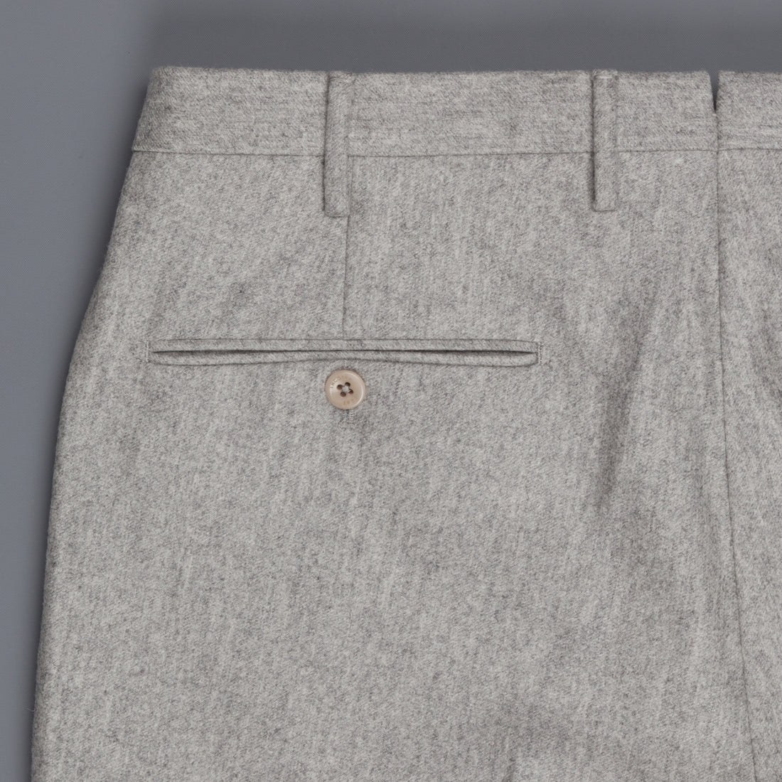 Incotex Venezia Model 16 Tapered Fit Flannel Grigio Chiaro