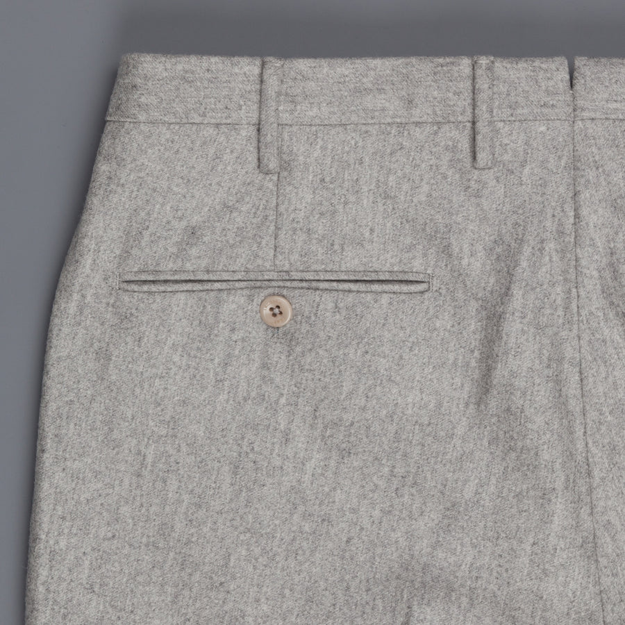 Incotex Venezia Model 16 Tapered Fit Flannel Grigio Chiaro