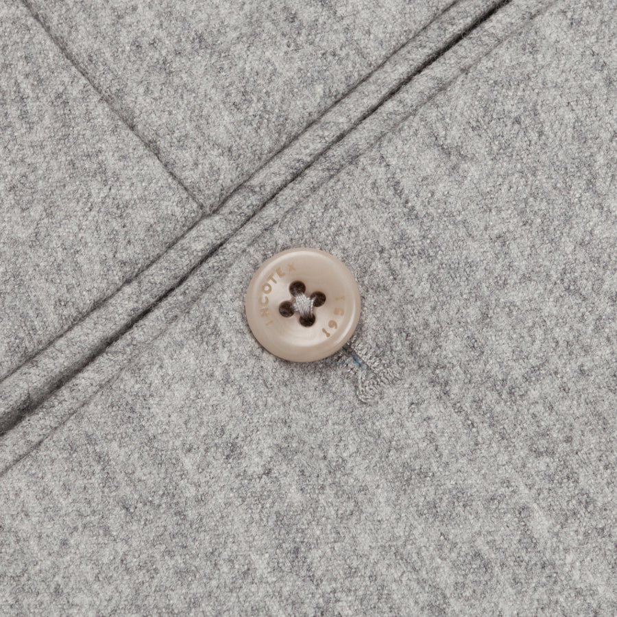 Incotex Venezia Model 16 Tapered Fit Flannel Grigio Chiaro