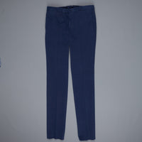 Incotex Venezia model 82 skin fit trico chino pants blu medio