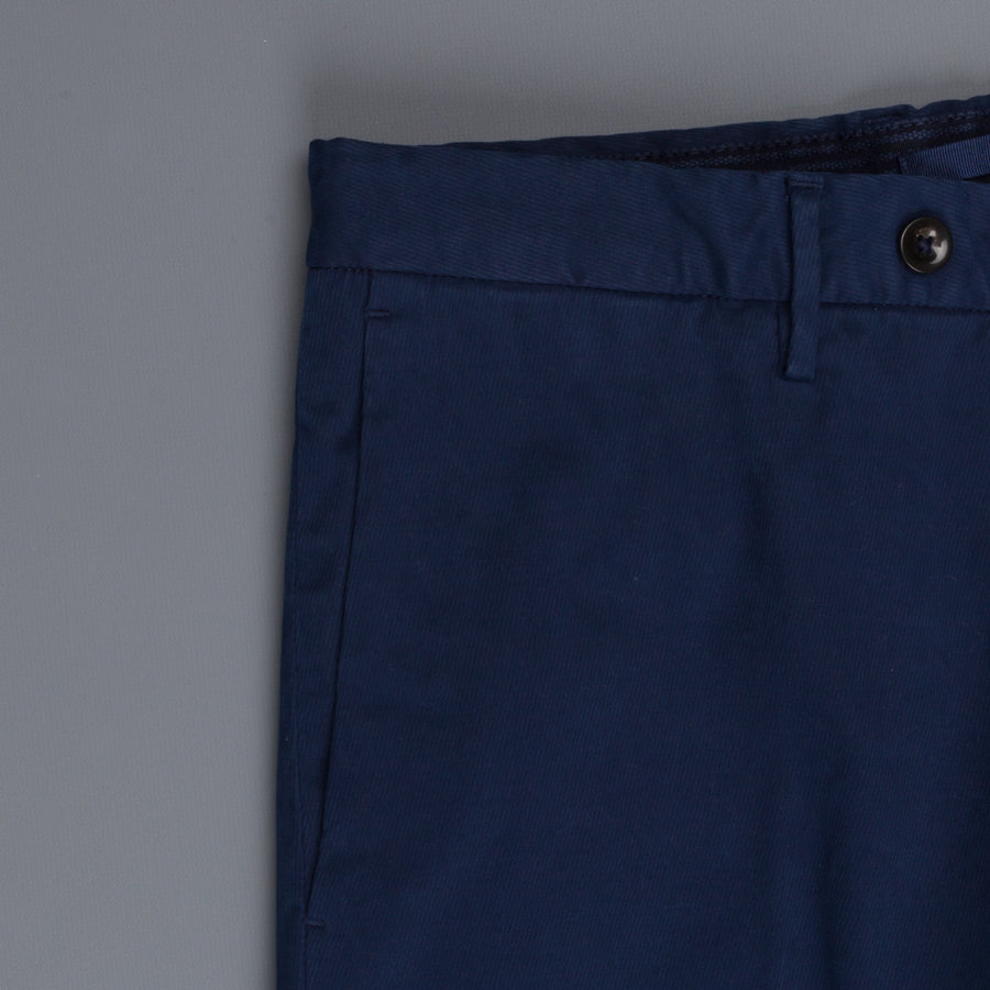 Incotex Venezia model 82 skin fit trico chino pants blu medio