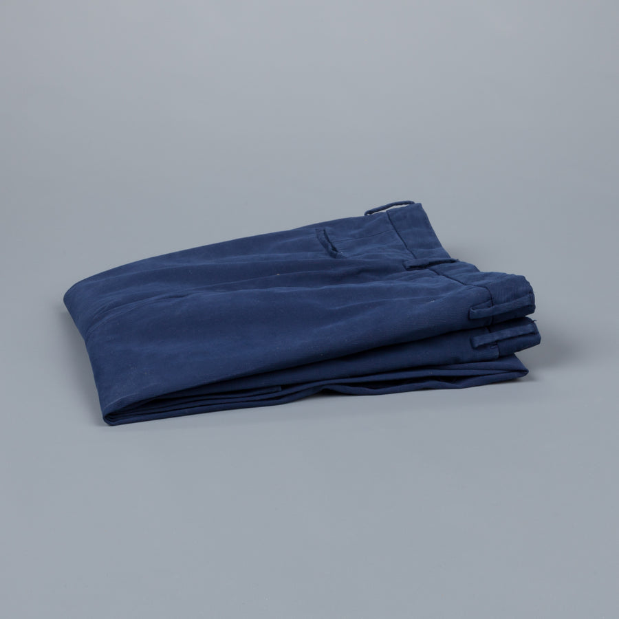 Incotex Venezia model 82 skin fit trico chino pants blu medio