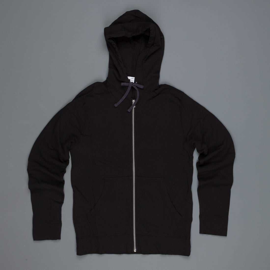 James Perse  Vintage Heathered cotton hoodie black