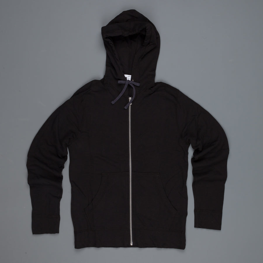 James Perse  Vintage Heathered cotton hoodie black