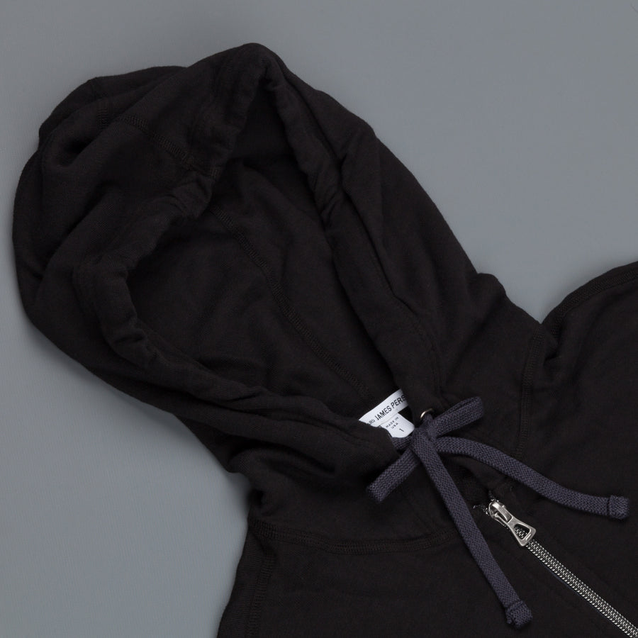 James Perse  Vintage Heathered cotton hoodie black