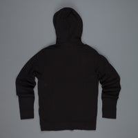 James Perse  Vintage Heathered cotton hoodie black
