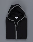 James Perse French Terry Full zip hoody Black Grey