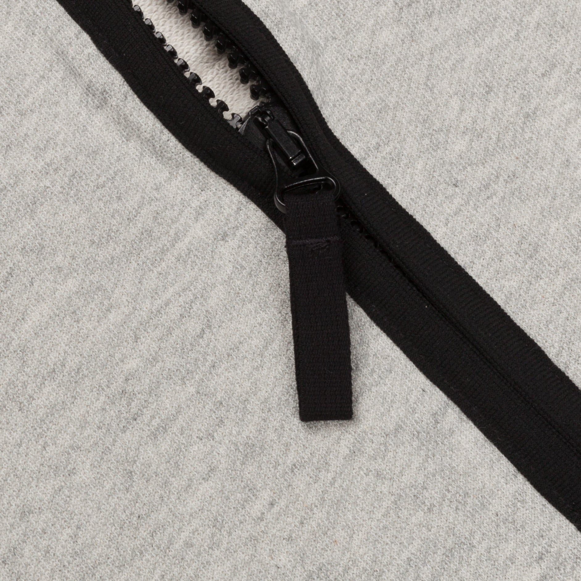 James Perse French Terry Full zip hoody Heather Grey Black
