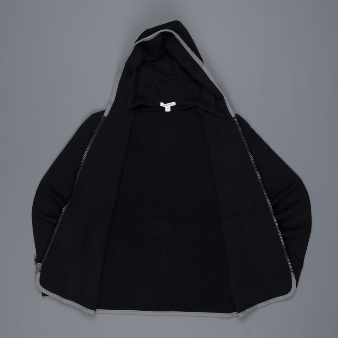 James Perse French Terry Full zip hoody Black Grey