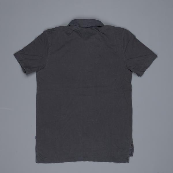 James Perse Revised standard polo Carbon Pigment