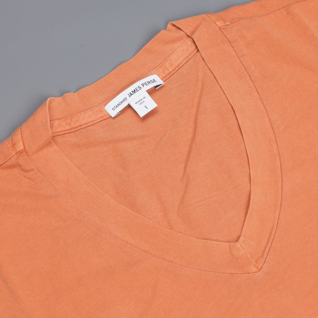 James Perse SS V Neck tee shirt Orange