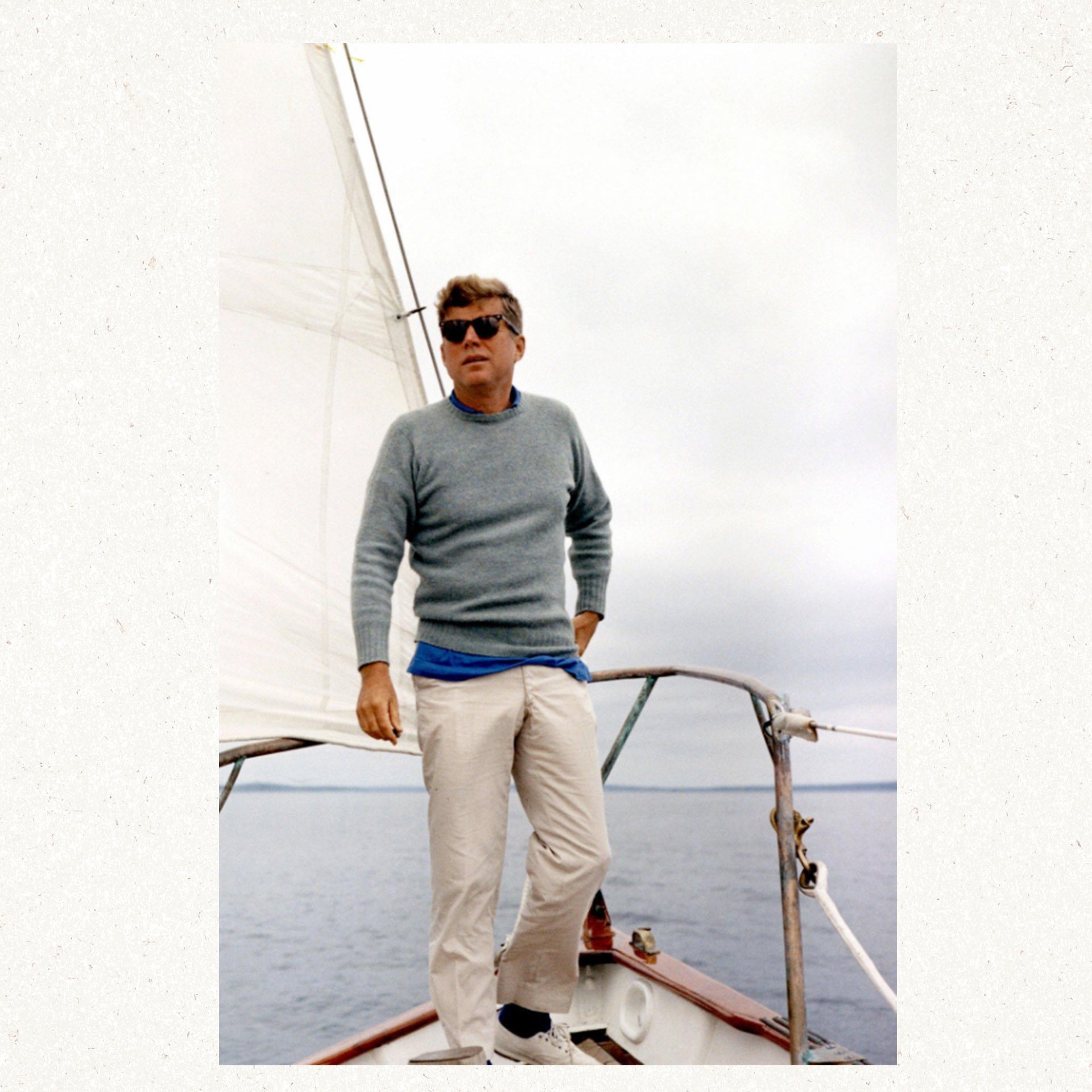 The Real McCoy&#39;s Wool Crewneck Sweater Navy