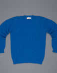Laurence J. Smith  Super soft Seamless Crew Neck Pullover New Bright Blue