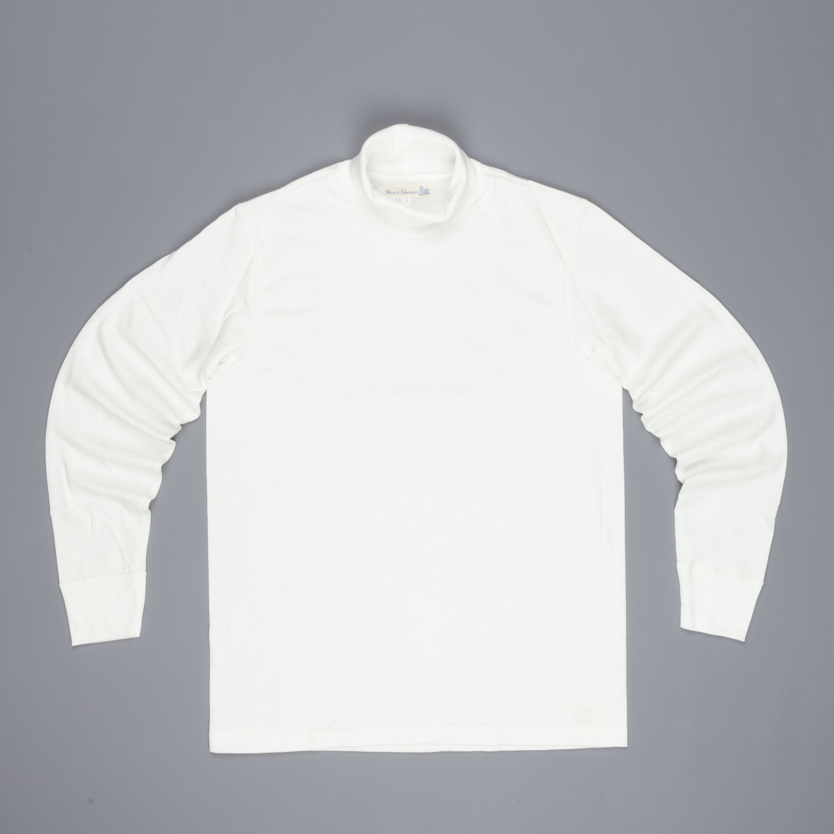 Merz B Schwanen turtleneck prima quality 2 thread white