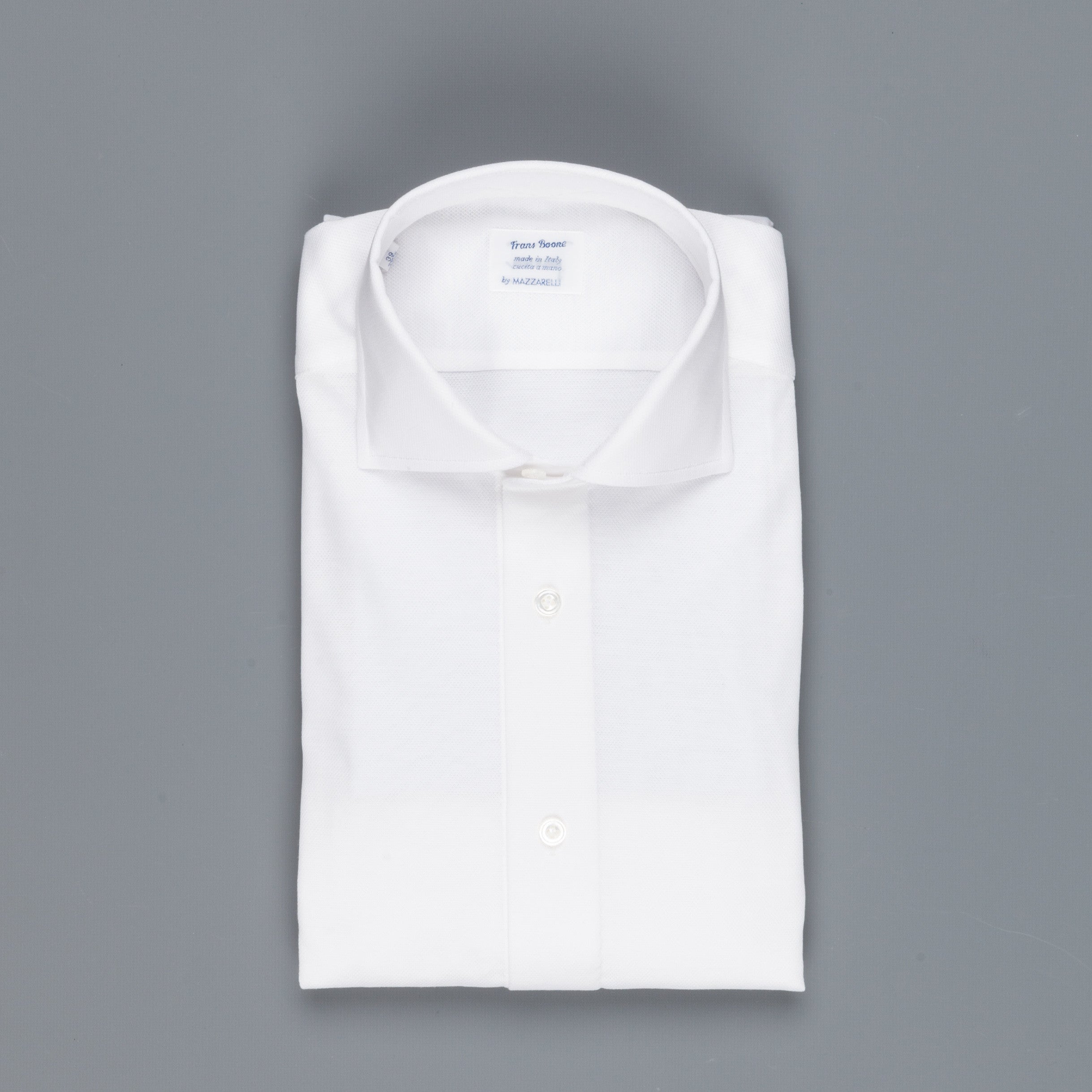 Mazzarelli x Frans Boone jersey Thomas Mason shirt White