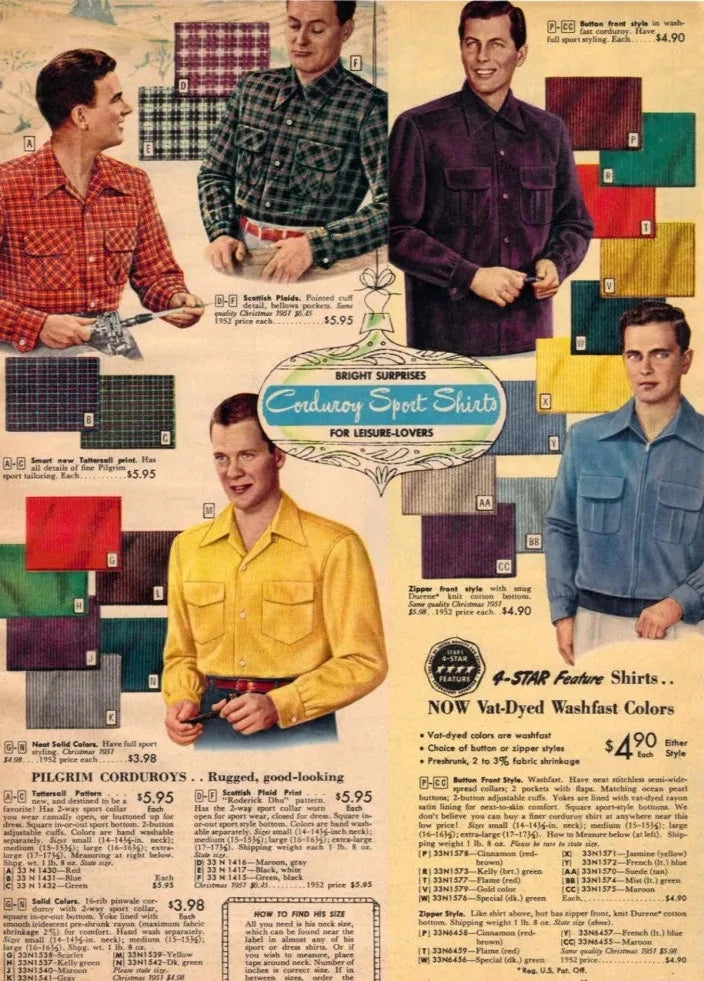 The Real McCoy's Corduroy Open Collar Shirt Mustard – Frans The Real McCoy's Corduroy Open Collar Shirt Mustard – Frans