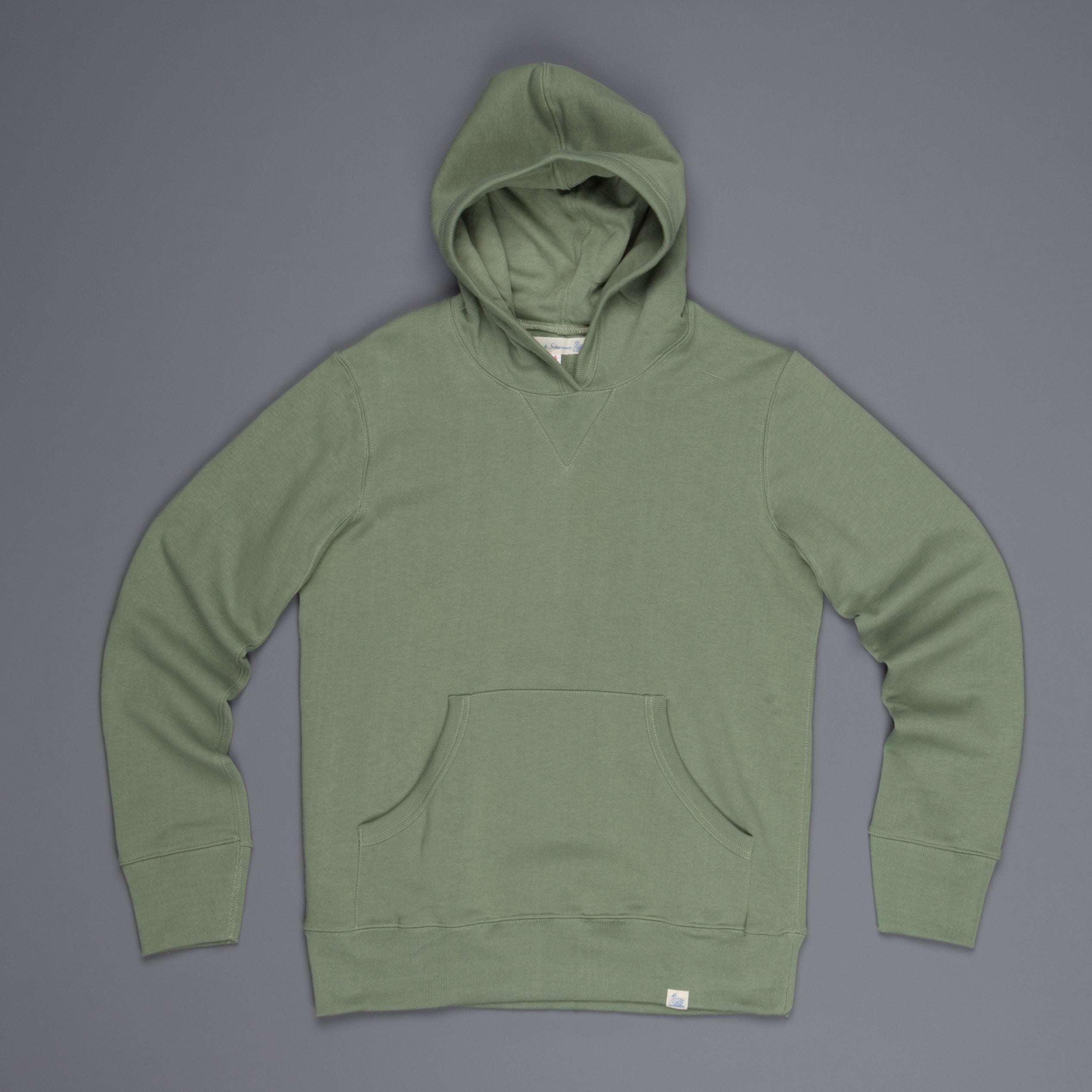 Merz b. Schwanen 382 Hoody 3-Thread in Light Army