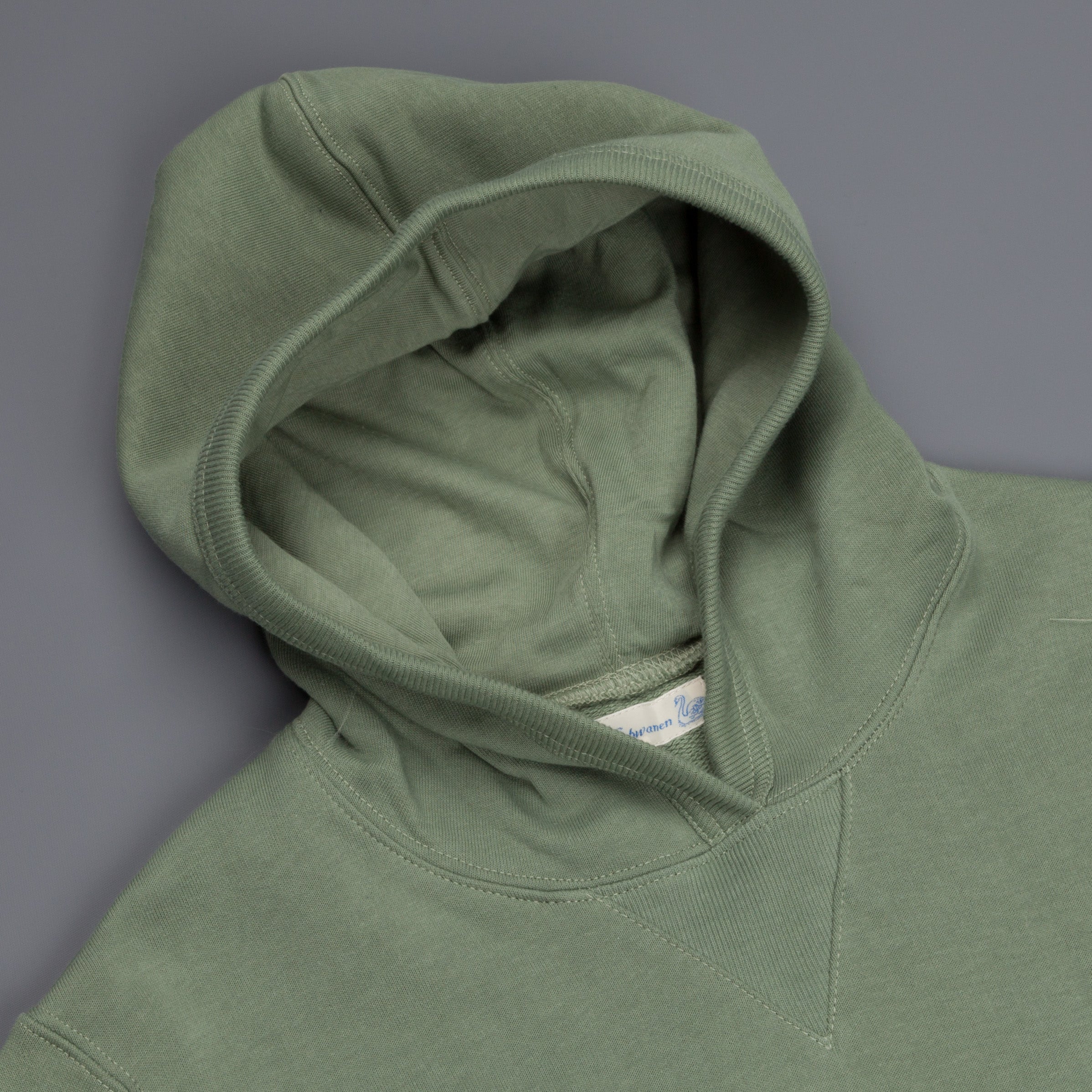 Merz b. Schwanen 382 Hoody 3-Thread in Light Army